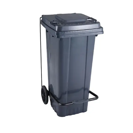 Контейнер для відходів Bayersan з педаллю 240 літрів сірий